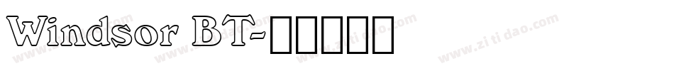 Windsor BT字体转换